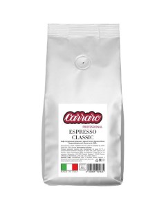 Кофе Espresso Сlassic 1000 гр в зернах Carraro