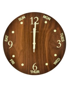 Часы настенные M6012 2 коричневый Atlantis