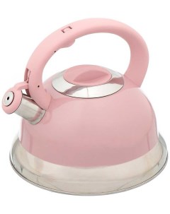 Чайник для плиты M 017 розовый 3л 296805 Daniks