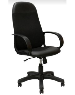 Кресло Кр33 ТГ ПЛАСТ С11 ткань черная ЭКО1 экокожа черная Яркресло