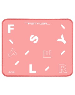 Коврик для мыши FStyler FP25 розовый белый 250x200x2мм A4tech