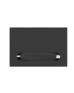 Кнопка смыва ESTETICA черный матовый с рамкой хром 64112 Cersanit