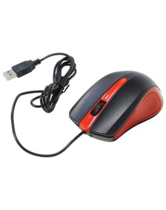 Компьютерная мышь 225M черный красный USB Oklick