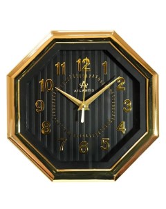 Часы настенные TLD 6454 черный циферблат Atlantis