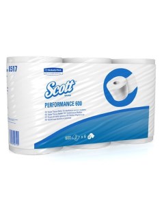Туалетная бумага Scott Performance0 8517 6 рул x 600 лист Kimberly