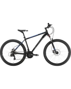 Велосипед взрослый Hunter 27 2 HD черный голубой 16 HQ 0009506 Stark
