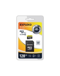 Карта памяти MicroSDXC 128GB Class10 адаптер SD Exployd