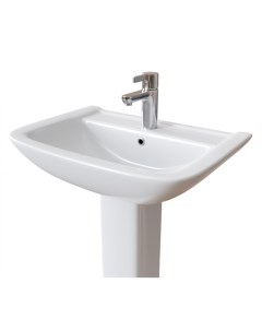 Раковина для ванной TOCATTA 620х455мм с пьедесталом белый EK115201К Ekokerama