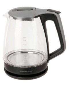 Чайник ELX KG01 C42 серебристо черный Ergolux