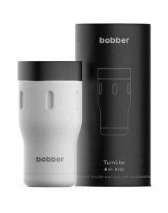 Термос Tumbler 350 белый черный Bobber