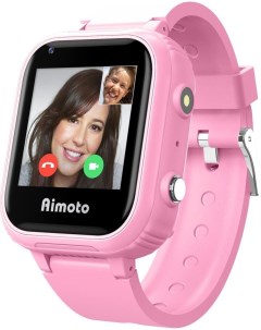 Детские смарт часы Aimoto Pro 4G розовый розовый 8100804 Кнопка жизни