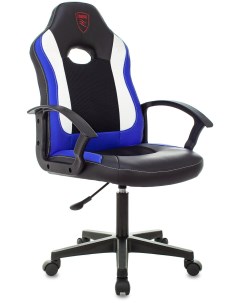 Кресло 11LT черный синий текстиль эко кожа Zombie