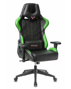 Кресло Viking 5 AERO эко кожа зеленый черный Zombie