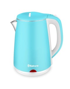 Чайник SA 2150WBL молочный голубой Sakura