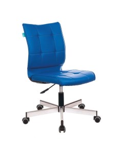 Кресло CH 330M OR 03 без подлокотников синий иск кожа Бюрократ