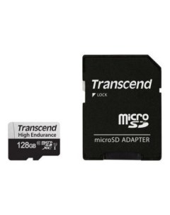 Карта памяти microSD 128GB TS128GUSD350V adapter Transcend