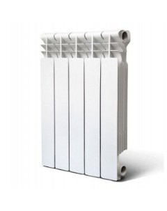 Радиатор отопления AL 500 100 A11 12 секции серый кв Firenze