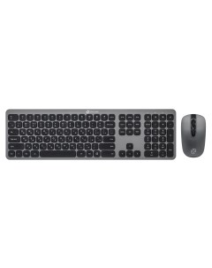 Комплект мыши и клавиатуры 300M серый Oklick