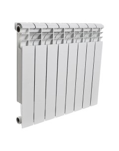 Радиатор отопления AL 500 100 A11 8 секций серый кв Firenze