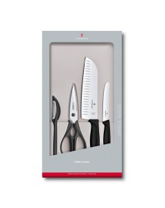 Набор кухонных ножей Swiss Classic Kitchen 6 7133 4G черный Victorinox