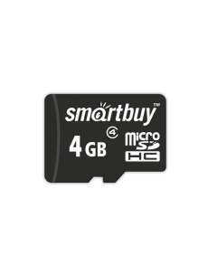 Карта памяти MicroSDHC 4GB Class4 Smartbuy
