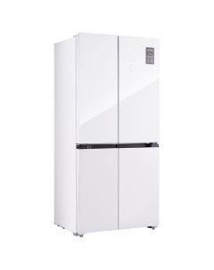Холодильник Side by Side RCD 482I WHITE GLASS Tesler