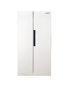 Холодильник Side by Side CS4502F белый Hyundai