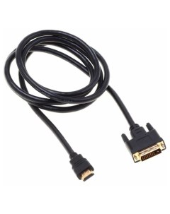 Кабель HDMI m DVI D Dual Link m 1 8м GOLD черный Buro