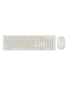 Комплект мыши и клавиатуры 240M белый белый Oklick