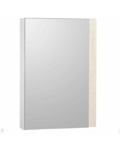 Шкаф с зеркалом Кантри 55 Белый Дуб Верона 1A257702AHB20 Акватон