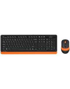 Комплект мыши и клавиатуры Fstyler FG1010 черный оранжевый A4tech
