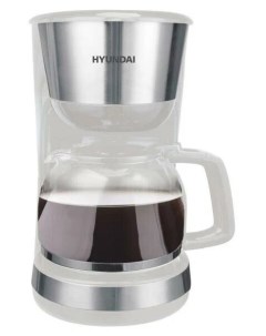 Кофеварка HYD 1214 белый серебристый Hyundai