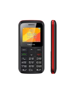 Телефон TM B323 черный красный Texet