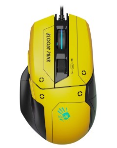 Компьютерная мышь Bloody W70 Max Punk желтый черный A4tech