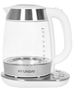Чайник HYK G4033 белый серебристый Hyundai