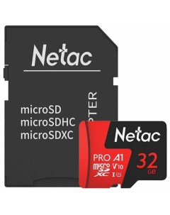 Карта памяти Extreme Pro MicroSD P500 32GB SD адаптер NT02P500PRO 032G R Netac