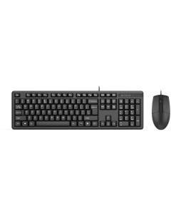Комплект мыши и клавиатуры KK 3330S черный USB A4tech
