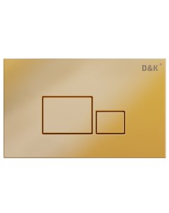 Кнопка смыва Quadro матовое золото DB1519003 D&k