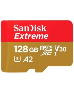 Карта памяти Extreme microSDXC UHS I U3 128ГБ SDSQXAA 128G Sandisk