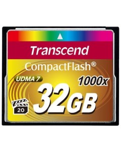 Карта памяти 32GB CompactFlash 1000X TS32GCF1000 Transcend