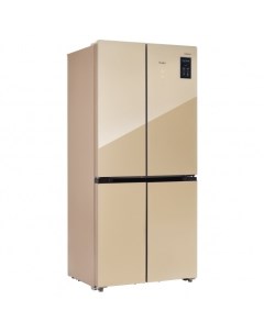 Холодильник Side by Side RCD 482I BEIGE GLASS Tesler