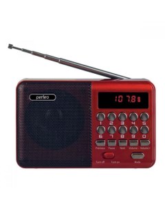 Радиоприёмник PF A4871 красный Perfeo