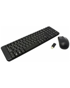 Комплект мыши и клавиатуры MK220 USB черный 920 003161 Logitech