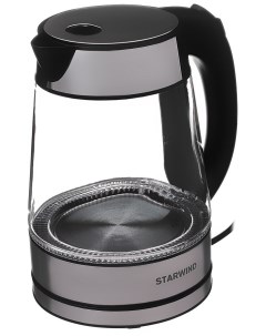 Чайник SKG3311 черный серебристый Starwind
