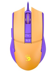Компьютерная мышь Bloody L65 Max желтый фиолетовый A4tech