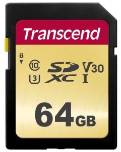 Карта памяти SD 64GB TS64GSDC500S Transcend