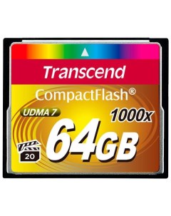 Карта памяти 64GB CompactFlash 1000X TS64GCF1000 Transcend