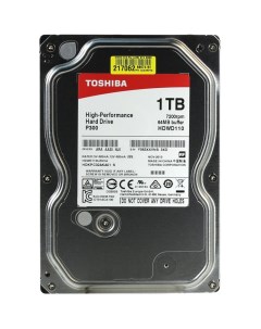 Жесткий диск P300 SATA III 1Tb 7200rpm 64Mb 3 5 HDWD110UZSVA Toshiba