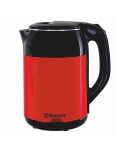 Чайник SA 2168BR чёрный красный Sakura