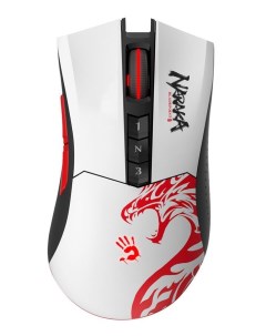 Компьютерная мышь Bloody R90 Plus Naraka белый рисунок A4tech